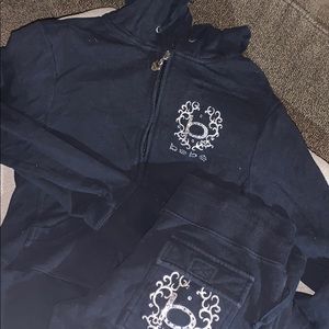 Vintage Black Bebe sweatsuit